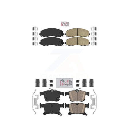 Front Rear Ceramic Disc Brake Pads Kit For Chrysler Pacifica Grand Caravan Voyager KNF-100009