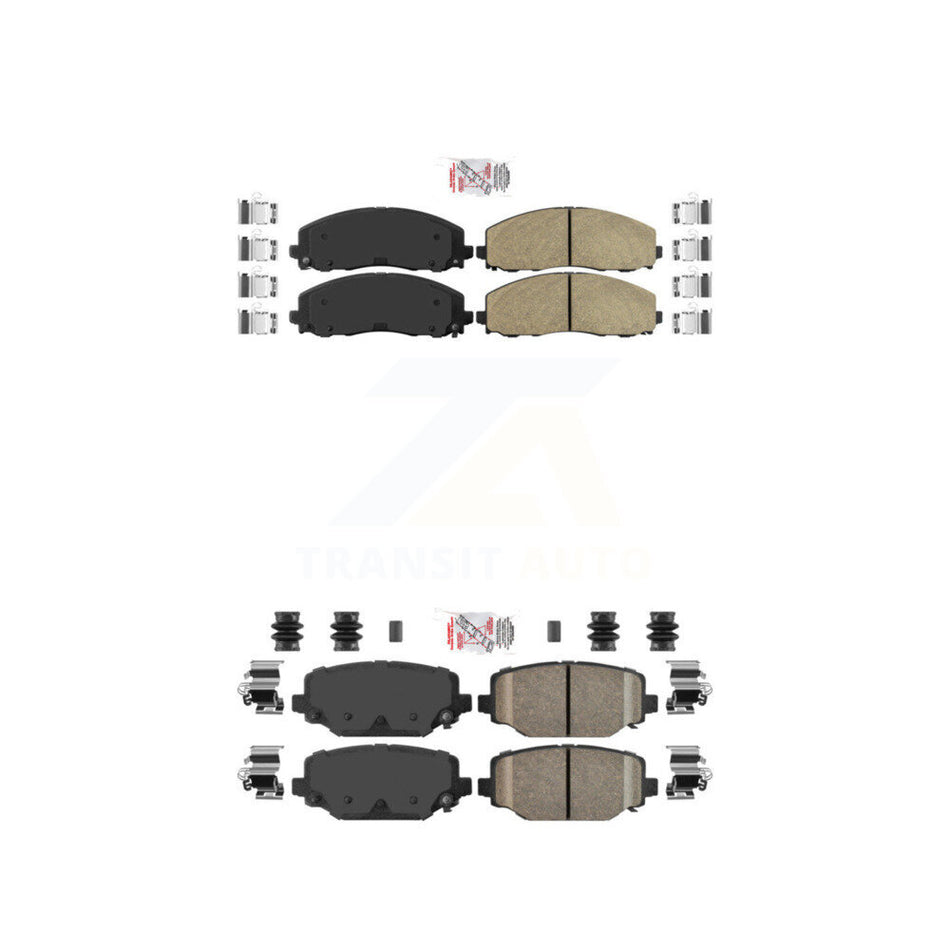 Front Rear Ceramic Disc Brake Pads Kit For Dodge Grand Caravan Journey Chrysler Town & KNF-100013