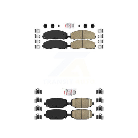 Front Rear Ceramic Disc Brake Pads Kit For Dodge Grand Caravan Journey Chrysler Town & KNF-100018