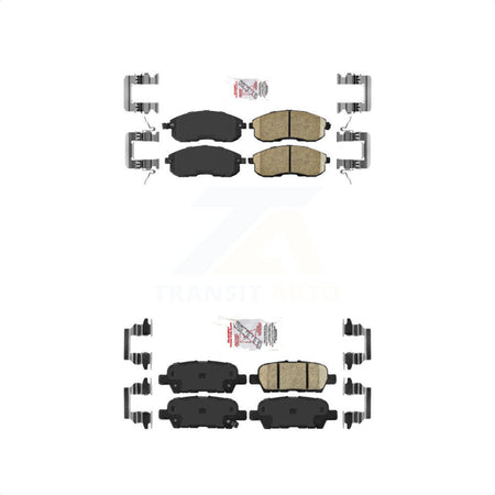 AmeriBRAKES Front Rear Ceramic Disc Brake Pads Kit For Nissan Altima Juke KNF-100034