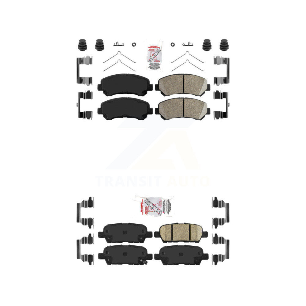 Front Rear Ceramic Disc Brake Pads Kit For Nissan Rogue Sentra Maxima Juke Select KNF-100042