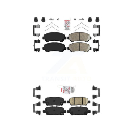 Front Rear Ceramic Disc Brake Pads Kit For Nissan Rogue Sentra Maxima Juke Select KNF-100042
