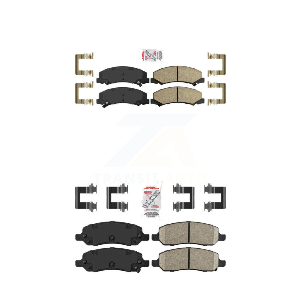 AmeriBRAKES Front Rear Ceramic Disc Brake Pads Kit For 2006-2011 Buick Lucerne Cadillac DTS KNF-100059