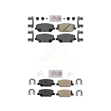 Front Rear Ceramic Disc Brake Pads Kit For 2019-2020 Hyundai Santa Fe KNF-100097