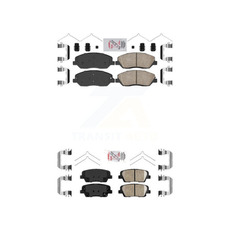 Front Rear Ceramic Disc Brake Pads Kit For Hyundai Santa Fe XL KNF-100100