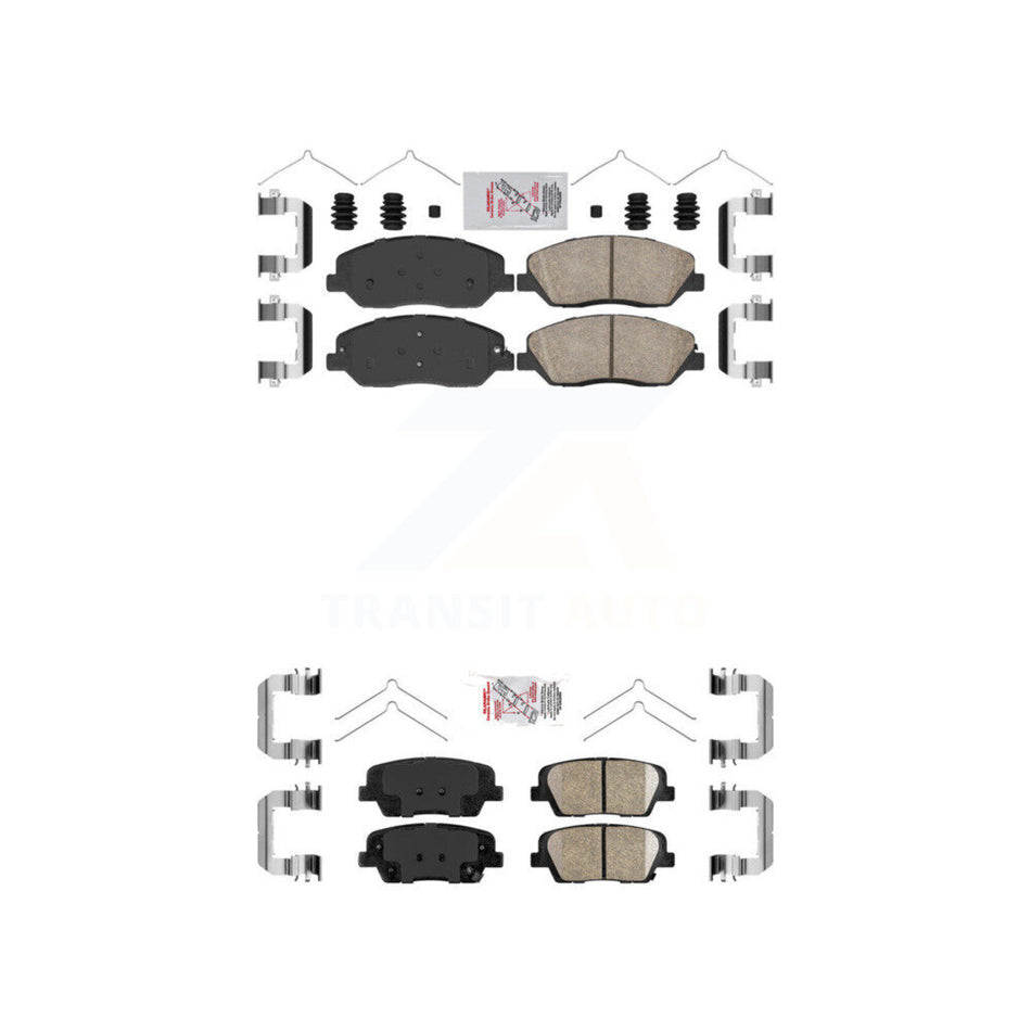Front Rear Ceramic Disc Brake Pads Kit For Hyundai Santa Fe XL KNF-100100