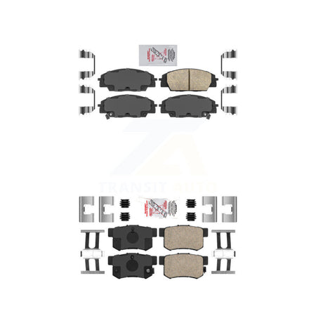 Front Rear Ceramic Disc Brake Pads Kit For Honda Civic Acura CSX RSX S2000 KNF-100110
