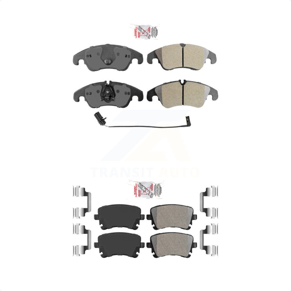 AmeriBRAKES Front Rear Semi-Metallic Disc Brake Pads Kit For Audi Q5 A4 Quattro A5 S5 S4 allroad KNF-100137