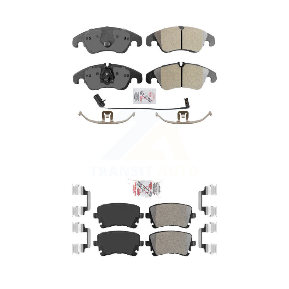 AmeriBRAKES Front Rear Semi-Metallic Disc Brake Pads Kit For Audi Q5 A4 Quattro A5 S5 S4 allroad KNF-100137