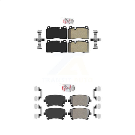 AmeriBRAKES Front Rear Semi-Metallic Disc Brake Pads Kit For Audi Q5 KNF-100141