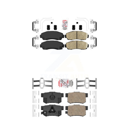 Front Rear Ceramic Disc Brake Pads Kit For Honda CR-V Acura RDX Accord Crosstour KNF-100316
