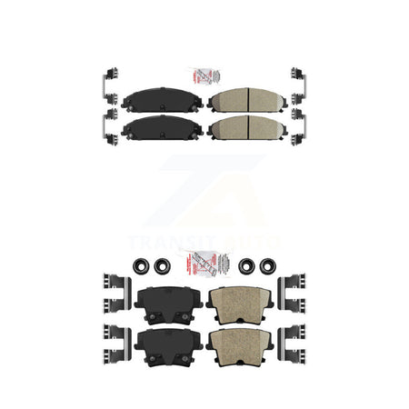 Front Rear Ceramic Disc Brake Pads Kit For Dodge Charger Chrysler 300 Challenger Magnum KNF-100323