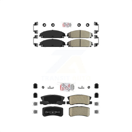 AmeriBRAKES Front Rear Ceramic Disc Brake Pads Kit For 2008-2009 Dodge Caliber SRT-4 KNF-100347