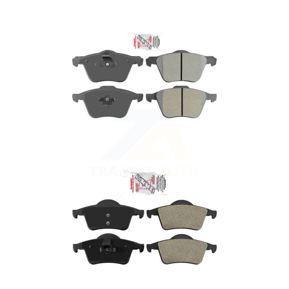 Front Rear Semi-Metallic Disc Brake Pads Kit For 2008-2009 Volvo S60 2.5T KNF-100388