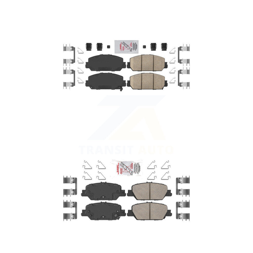 Front Rear Ceramic Disc Brake Pads Kit For Honda CR-V KNF-100409