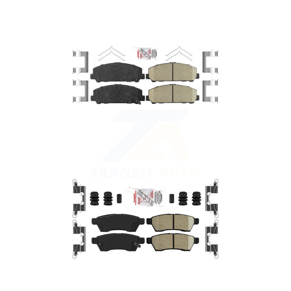 Front Rear Ceramic Disc Brake Pads Kit For Suzuki Equator KNF-100440