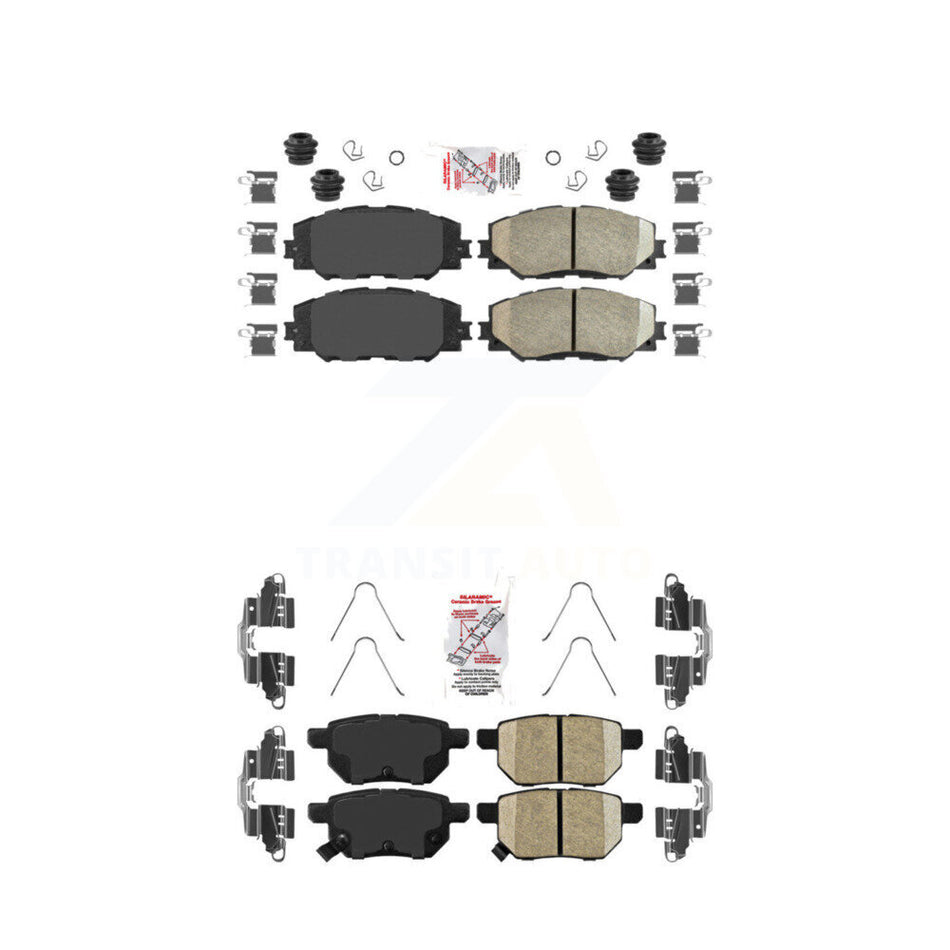 Front Rear Ceramic Disc Brake Pads Kit For Toyota Corolla Matrix Pontiac Vibe Scion xB KNF-100495