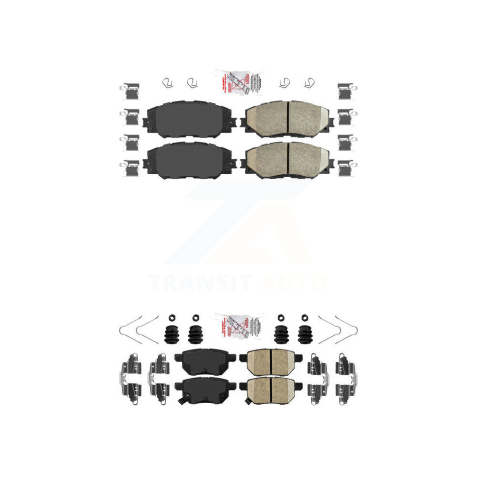 Front Rear Ceramic Disc Brake Pads Kit For Toyota Corolla Matrix Pontiac Vibe Scion xB KNF-100506