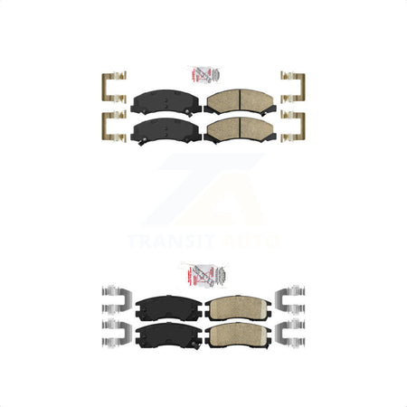 AmeriBRAKES Front Rear Ceramic Disc Brake Pads Kit For Chevrolet Impala Buick LaCrosse Monte Carlo Allure KNF-100519