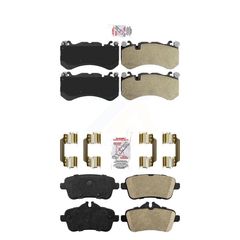 Front Semi-Metallic Rear Ceramic Disc Brake Pads Kit For Mercedes-Benz GLE43 AMG ML63 S KNF-100544