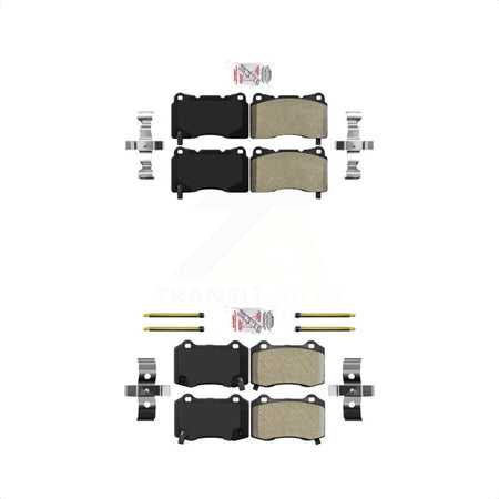 AmeriBRAKES Front Rear Semi-Metallic Disc Brake Pads Kit For Cadillac CTS Tesla STS X S KNF-100549