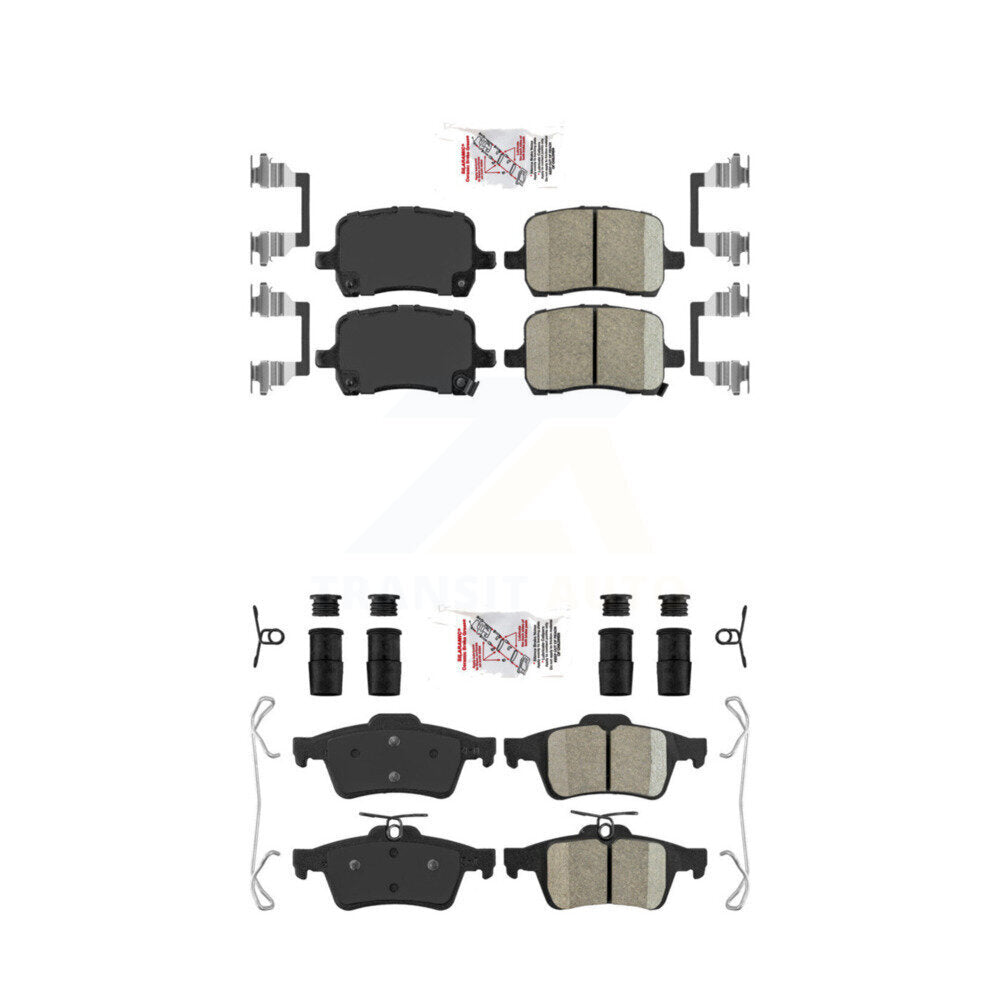 Front Rear Ceramic Disc Brake Pads Kit For Pontiac Solstice Saturn Sky KNF-100556