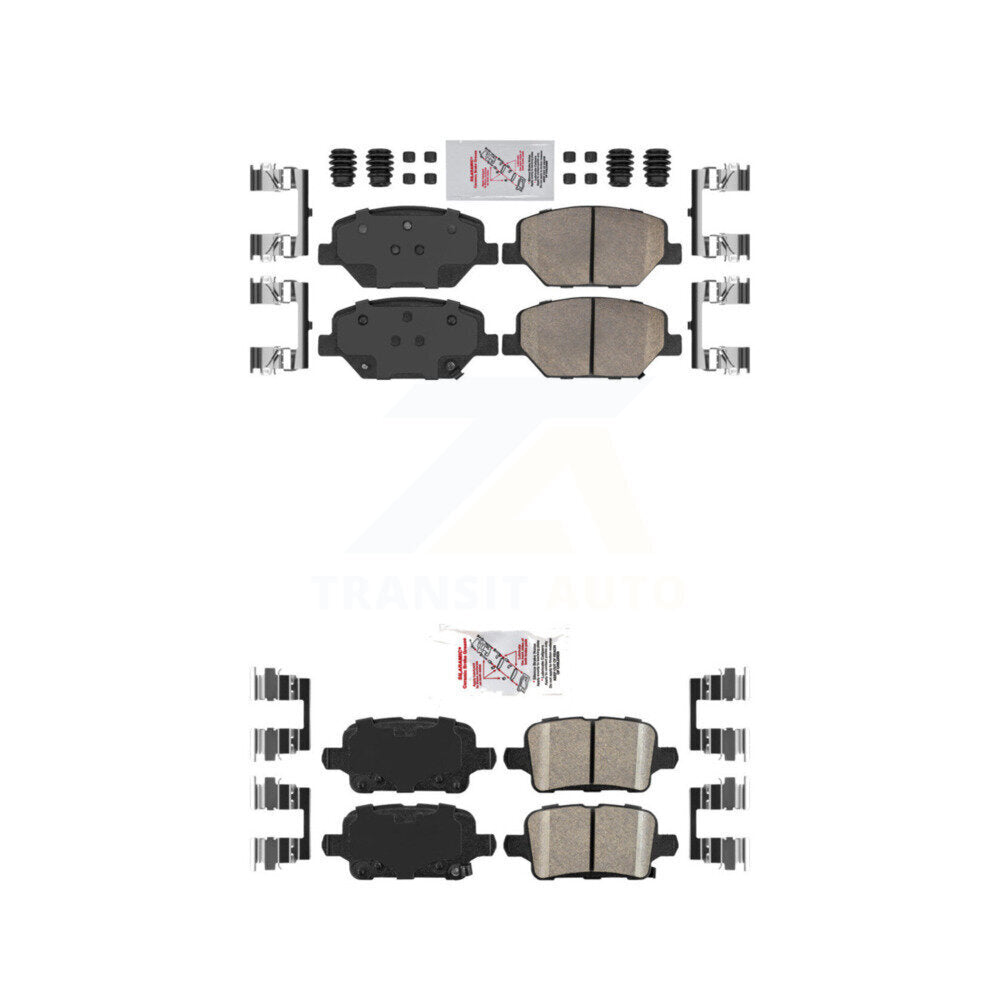 Front Rear Ceramic Disc Brake Pads Kit For Chevrolet Equinox GMC Terrain Buick Regal KNF-100566