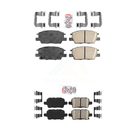 AmeriBRAKES Front Rear Ceramic Disc Brake Pads Kit For Chevrolet Equinox Malibu GMC Terrain Buick Regal TourX Sportback KNF-100568