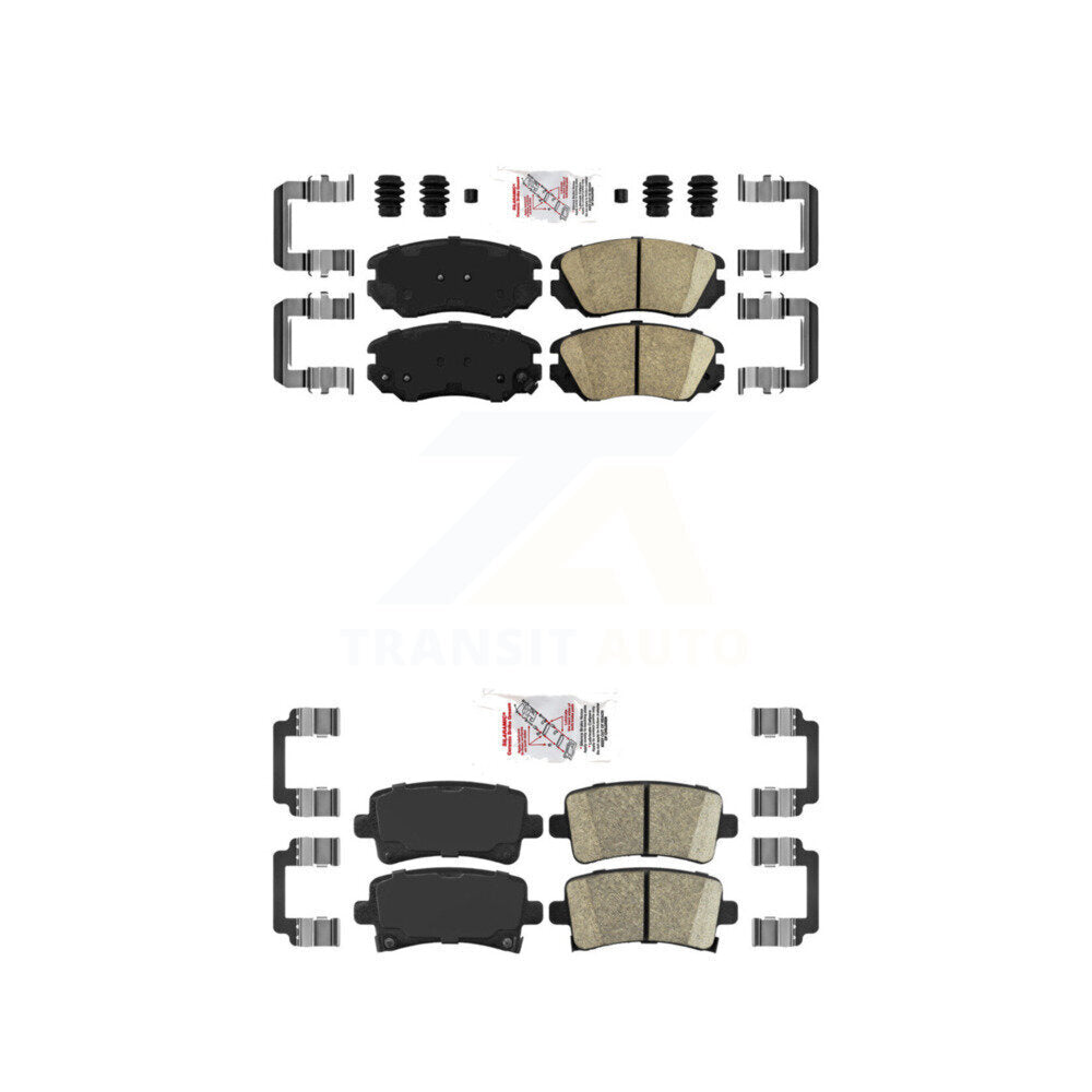Front Rear Ceramic Disc Brake Pads Kit For Chevrolet Buick Malibu Impala LaCrosse Regal KNF-100611