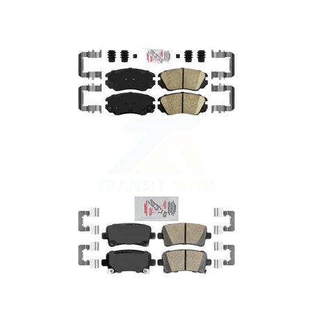 Front Rear Ceramic Disc Brake Pads Kit For Buick Chevrolet Malibu LaCrosse Regal Saab 9-5 KNF-100617