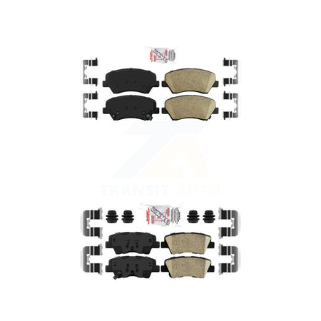 Front Rear Ceramic Disc Brake Pads Kit For Hyundai Elantra Accent Kia Rio GT Forte Forte5 KNF-100631