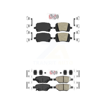 Front Rear Ceramic Disc Brake Pads Kit For Chevrolet Malibu Pontiac G6 Cobalt G5 HHR Aura KNF-100643