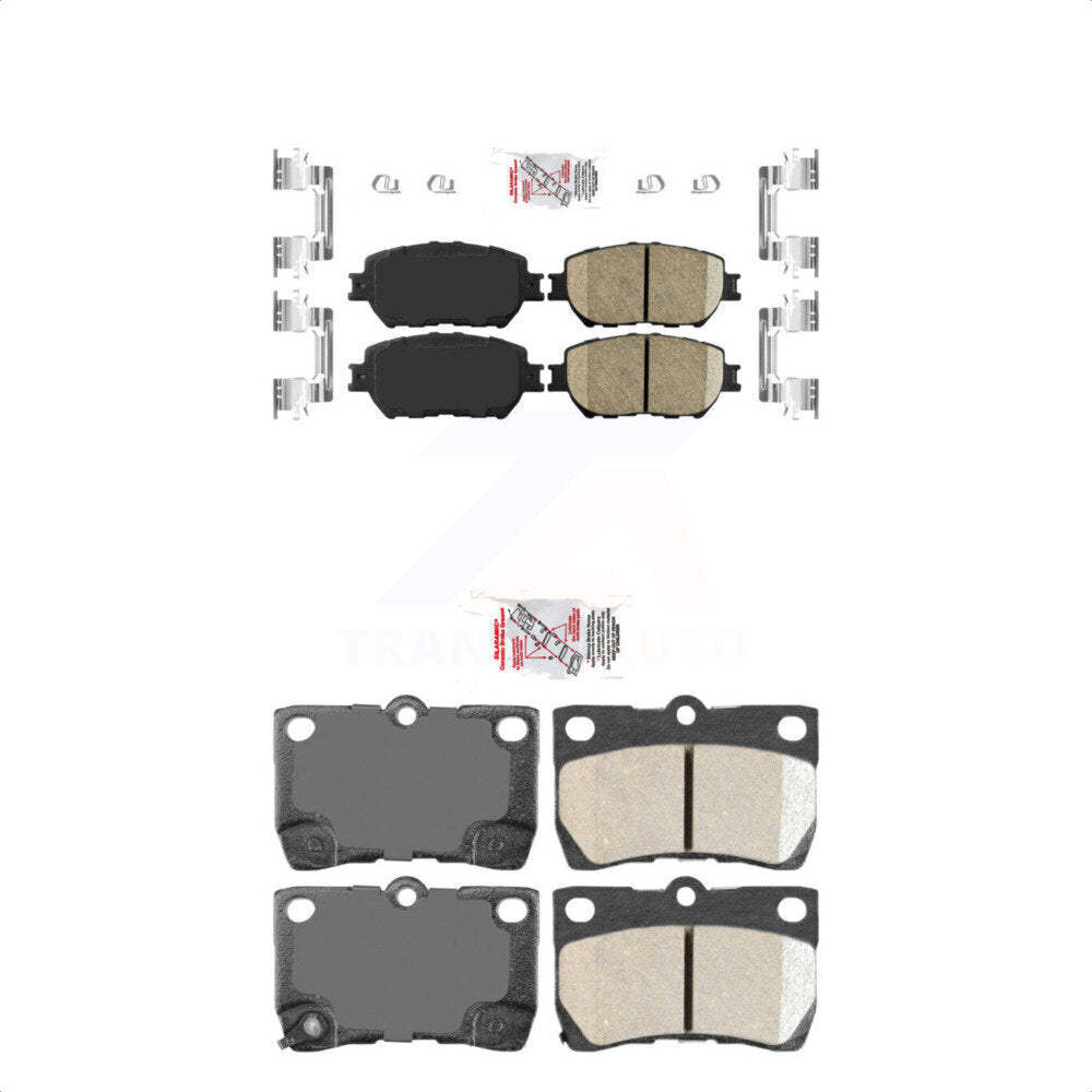 AmeriBRAKES Front Rear Ceramic Disc Brake Pads Kit For Lexus IS250 GS300 KNF-100650