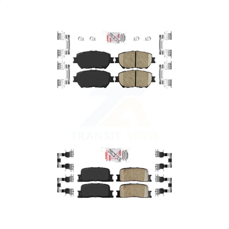 AmeriBRAKES Front Rear Ceramic Disc Brake Pads Kit For Toyota Camry Vehicles Manufactured In Japan KNF-100653