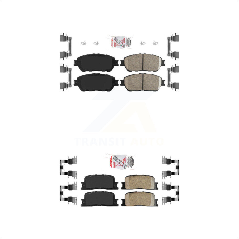 AmeriBRAKES Front Rear Ceramic Disc Brake Pads Kit For Toyota Camry Lexus ES330 ES300 KNF-100655