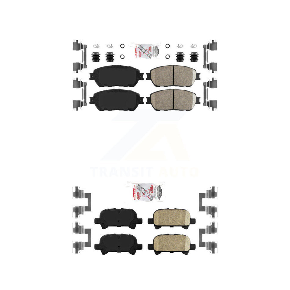 Front Rear Ceramic Disc Brake Pads Kit For Toyota Camry Solara Avalon KNF-100658
