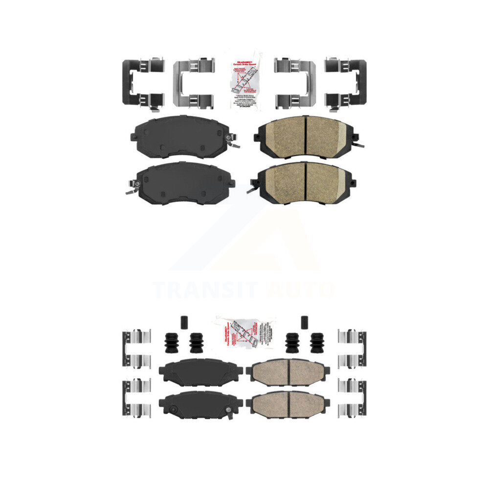 Front Rear Ceramic Disc Brake Pads Kit For Subaru Forester Impreza XV Crosstrek Outback KNF-100659