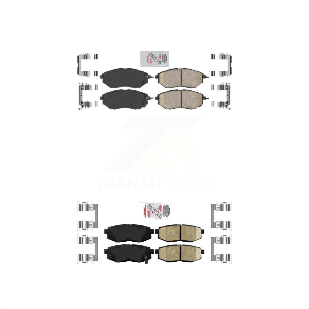 AmeriBRAKES Front Rear Ceramic Disc Brake Pads Kit For Subaru Forester Outback Legacy Tribeca B9 KNF-100662