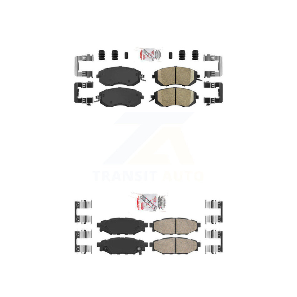 Front Rear Ceramic Disc Brake Pads Kit For Subaru Forester Impreza XV Crosstrek Outback KNF-100664