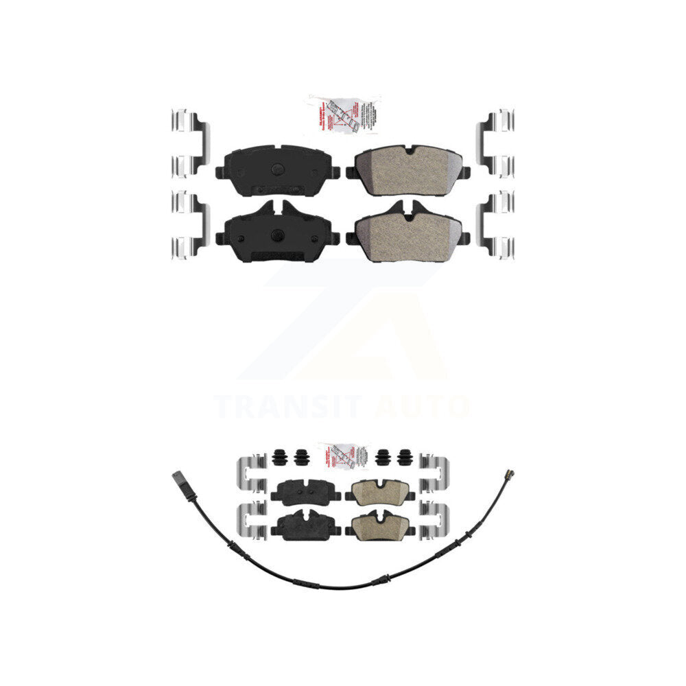 Front Semi-Metallic Rear Ceramic Disc Brake Pads Kit For Mini Cooper KNF-100687