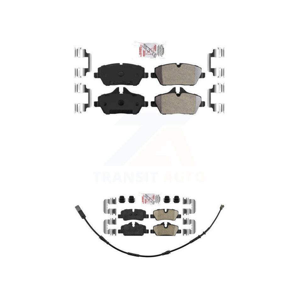 Front Semi-Metallic Rear Ceramic Disc Brake Pads Kit For Mini Cooper KNF-100687
