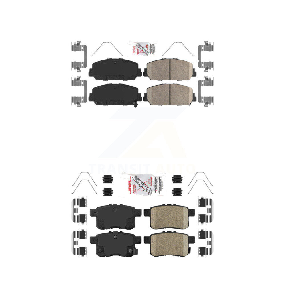 Front Rear Ceramic Disc Brake Pads Kit For Honda Accord KNF-100689