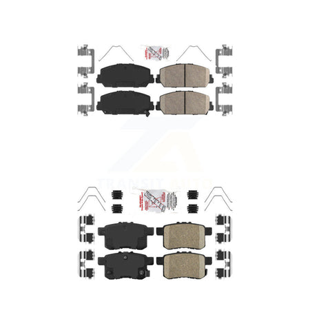 Front Rear Ceramic Disc Brake Pads Kit For Honda Accord KNF-100689