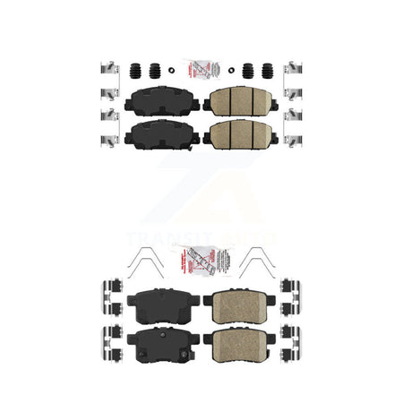 Front Rear Ceramic Disc Brake Pads Kit For Honda Accord KNF-100696