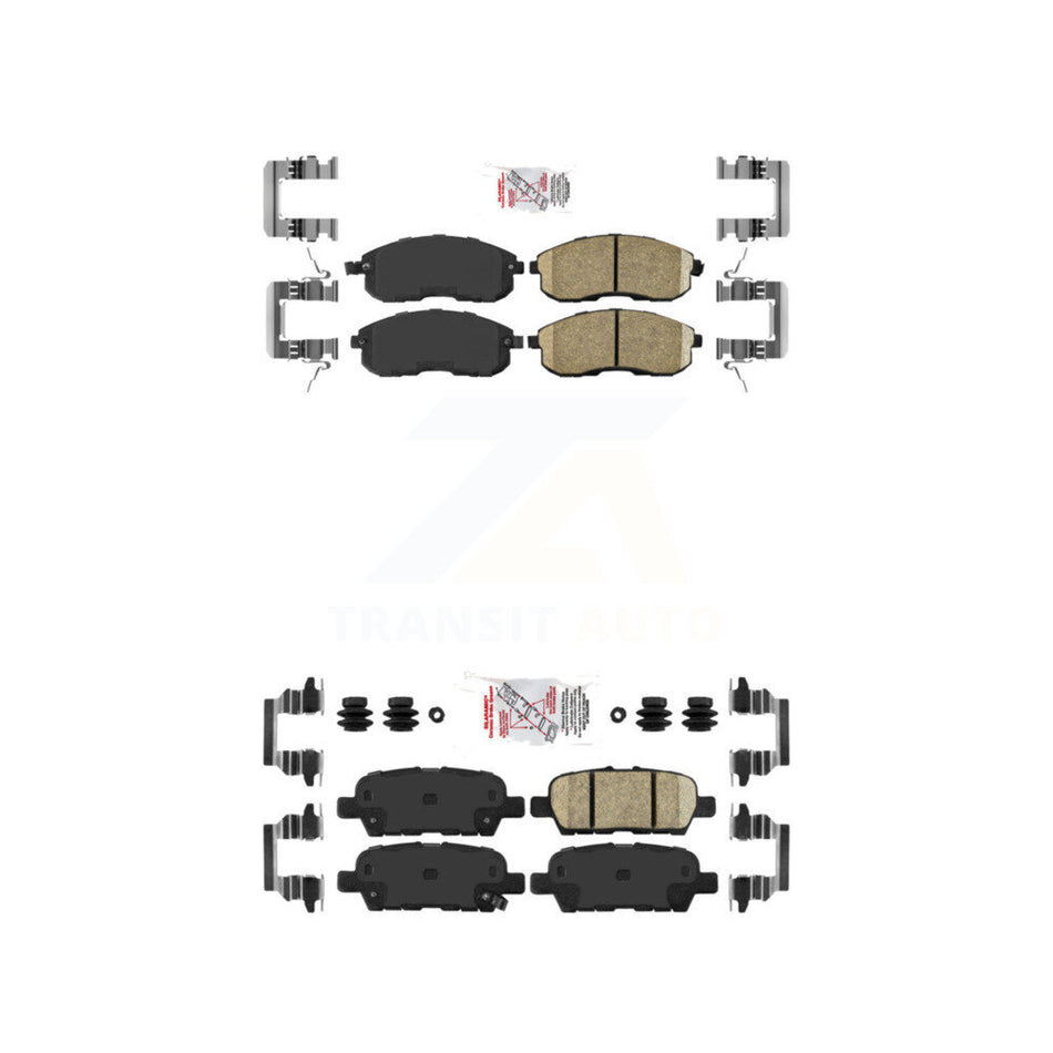 Front Rear Ceramic Disc Brake Pads Kit For Nissan Altima Sentra Juke KNF-100699