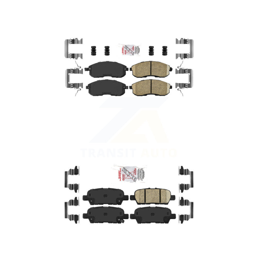 Front Rear Ceramic Disc Brake Pads Kit For Nissan Altima Sentra Juke KNF-100701