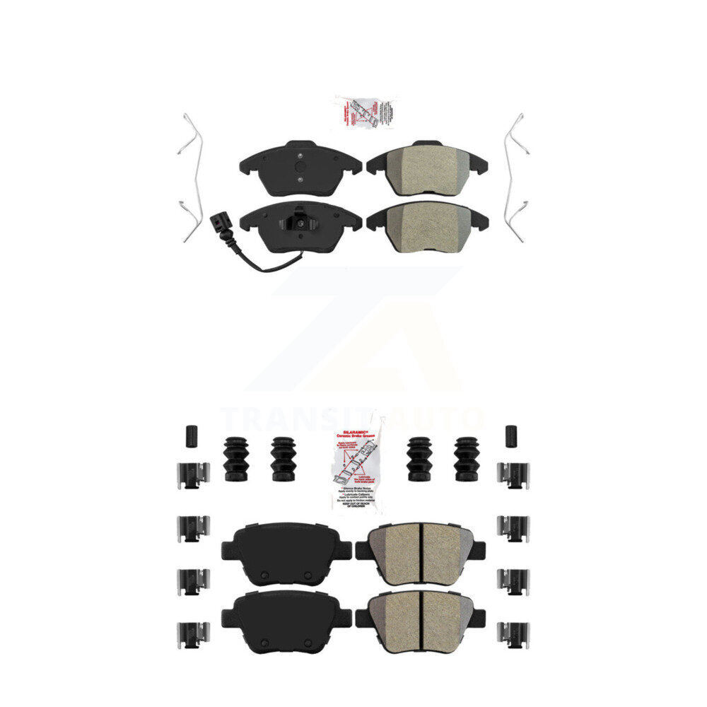 Front Rear Semi-Metallic Disc Brake Pads Kit For Volkswagen Jetta Beetle Golf GTI Eos A3 KNF-100721