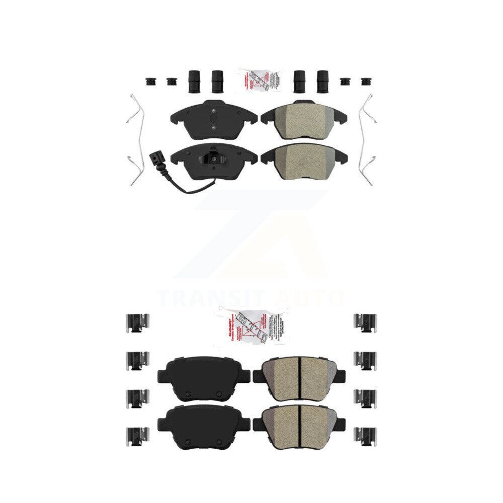 Front Rear Semi-Metallic Disc Brake Pads Kit For Volkswagen Jetta Beetle Golf GTI Eos A3 KNF-100725