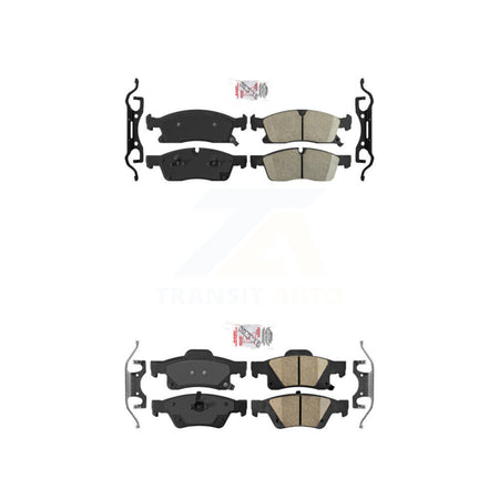 Front Rear Ceramic Disc Brake Pads Kit For Dodge Durango Jeep Grand Cherokee WK KNF-100740