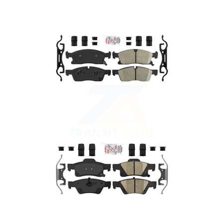 Front Rear Ceramic Disc Brake Pads Kit For Dodge Durango Jeep Grand Cherokee WK KNF-100741